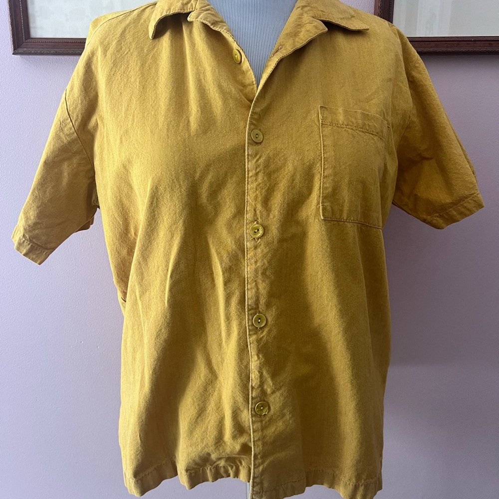 Mustard yellow shirt